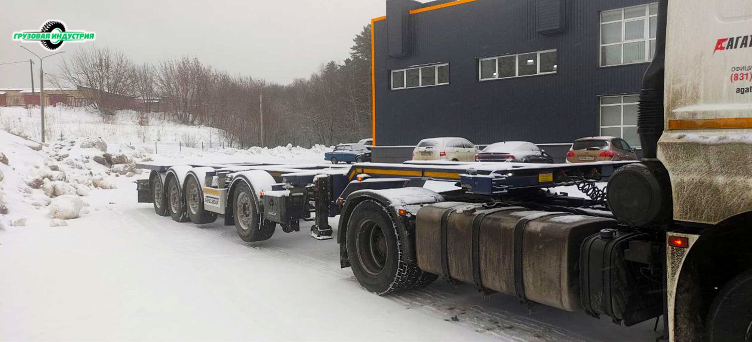 Отгрузка полуприцепа универсального контейнеровоза SteelBear PF-41N-6 в Москву